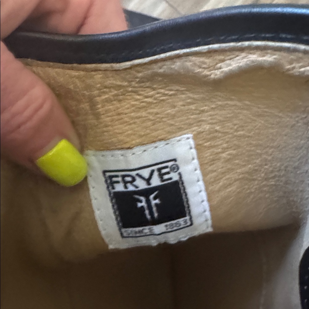 Frye Black and Tan Leather Boots - Picture 4 of 5